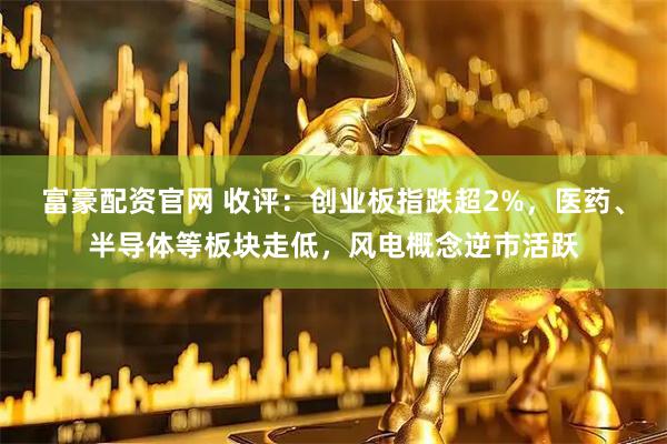 富豪配资官网 收评：创业板指跌超2%，医药、半导体等板块走低，风电概念逆市活跃